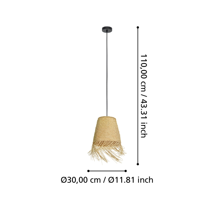 Eglo - Lampadario a sospensione con filo 1xE27/40W/230V
