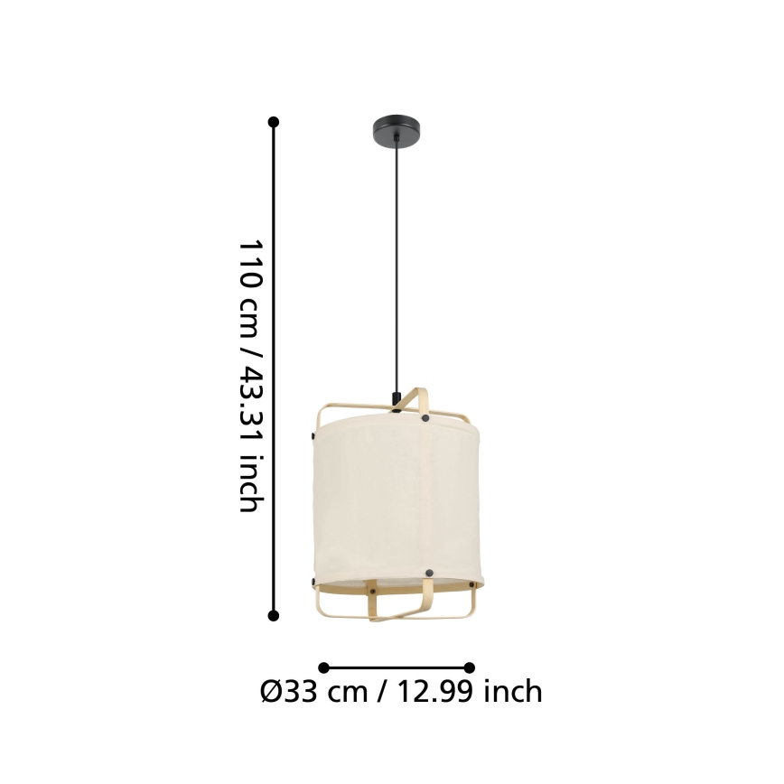 Eglo - Lampadario a sospensione con filo 1xE27/40W/230V