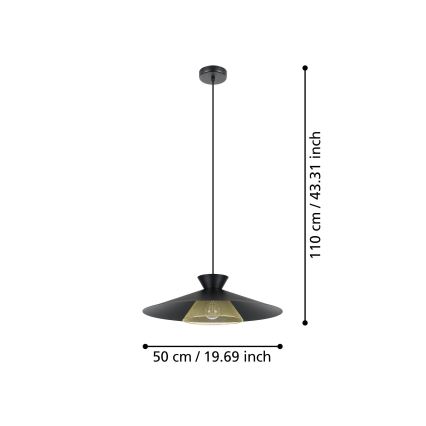 Eglo - Lampadario a sospensione con filo 1xE27/40W/230V