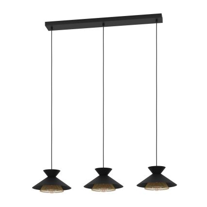 Eglo - Lampadario a sospensione con filo 3xE27/40W/230V