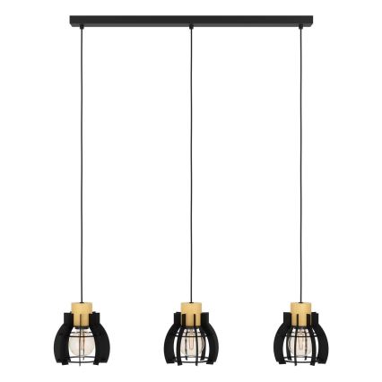 Eglo - Lampadario a sospensione con filo 3xE27/40W/230V