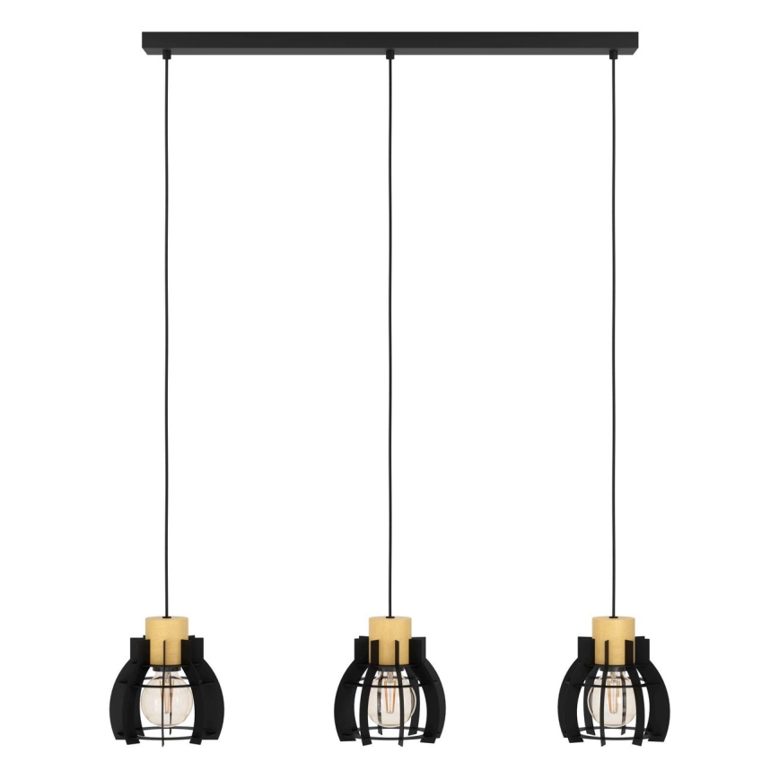 Eglo - Lampadario a sospensione con filo 3xE27/40W/230V