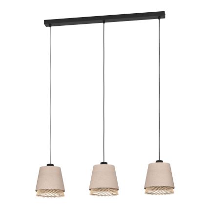 Eglo - Lampadario a sospensione con filo 3xE27/40W/230V