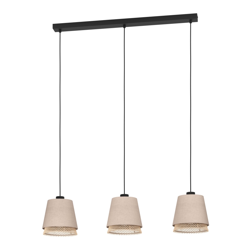 Eglo - Lampadario a sospensione con filo 3xE27/40W/230V