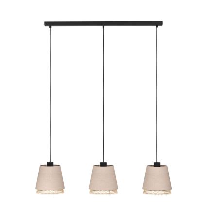 Eglo - Lampadario a sospensione con filo 3xE27/40W/230V