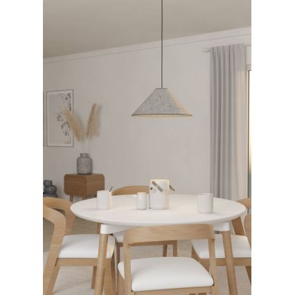 Eglo - Lampadario a sospensione con filo 1xE27/40W/230V grigio