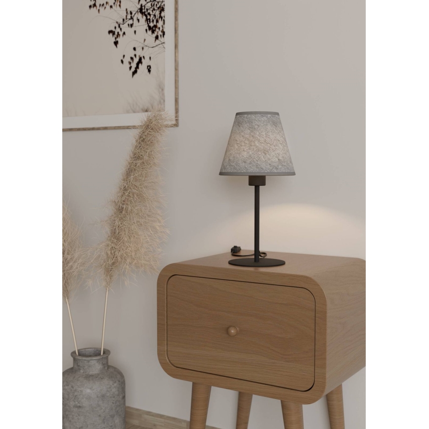 Eglo - Lampada da tavolo 1xE27/40W/230V grigio