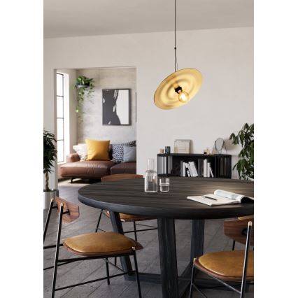 Eglo - Lampadario a sospensione con filo 1xE27/40W/230V oro