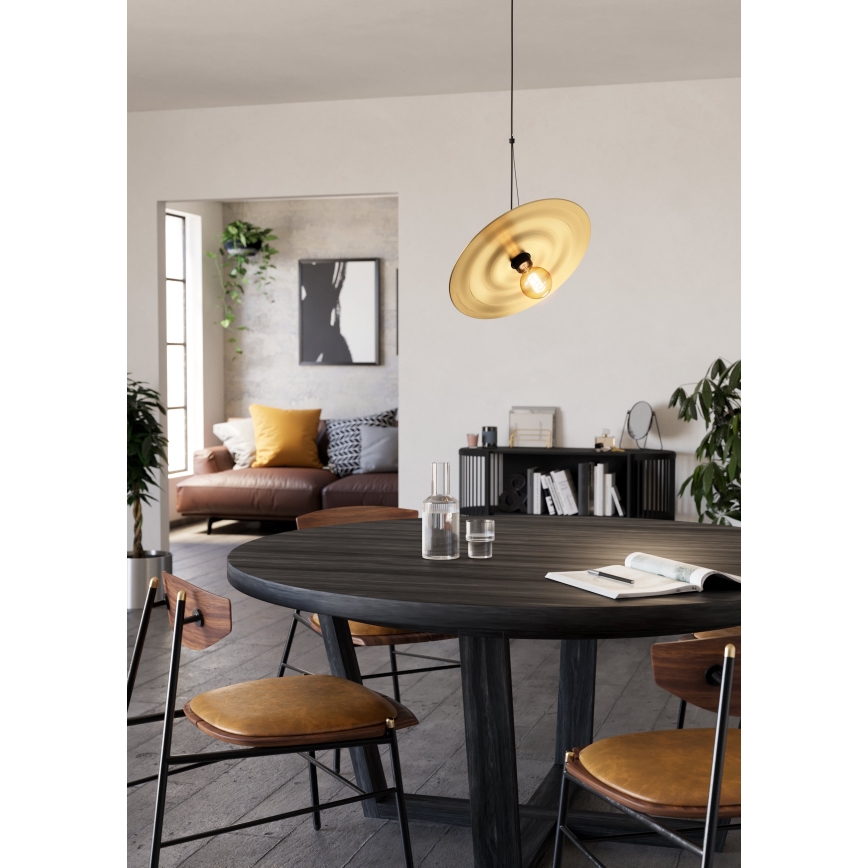 Eglo - Lampadario a sospensione con filo 1xE27/40W/230V oro