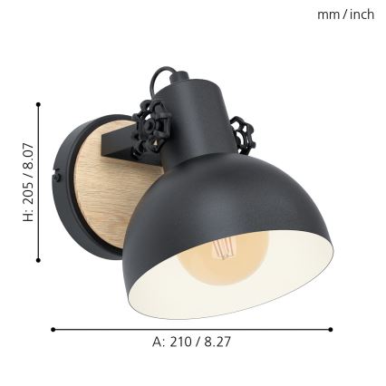 Eglo - Applique 1xE27/28W/230V