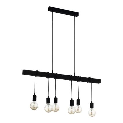 Eglo - Lampadario a sospensione con cavo TOWNSHEND 6xE27/60W/230V