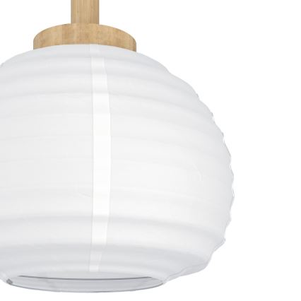 Eglo - Lampadario a sospensione con cavo 3xE27/40W/230V bianco/beige