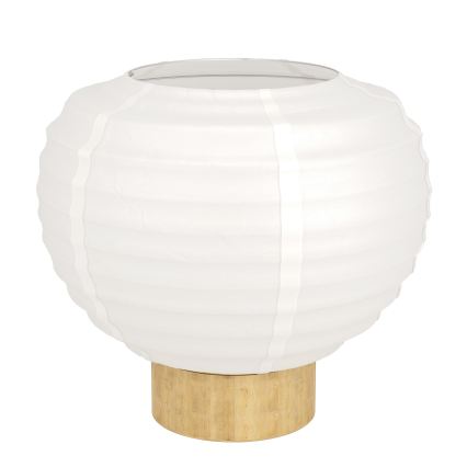 Eglo - Lampada da tavolo 1xE27/40W/230V bianco/beige