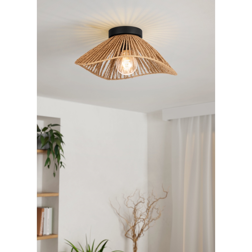 Eglo - Plafoniera 1xE27/60W/230V marrone