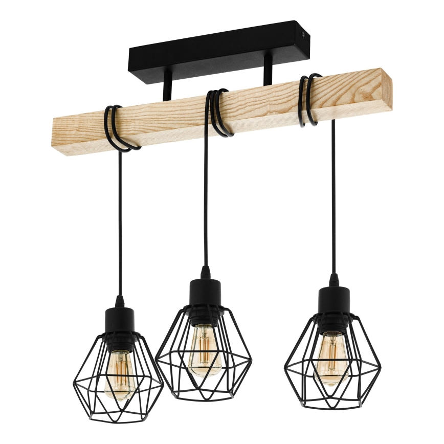 Eglo - Lampadario a plafone TOWNSHEND 3xE27/60W/230V