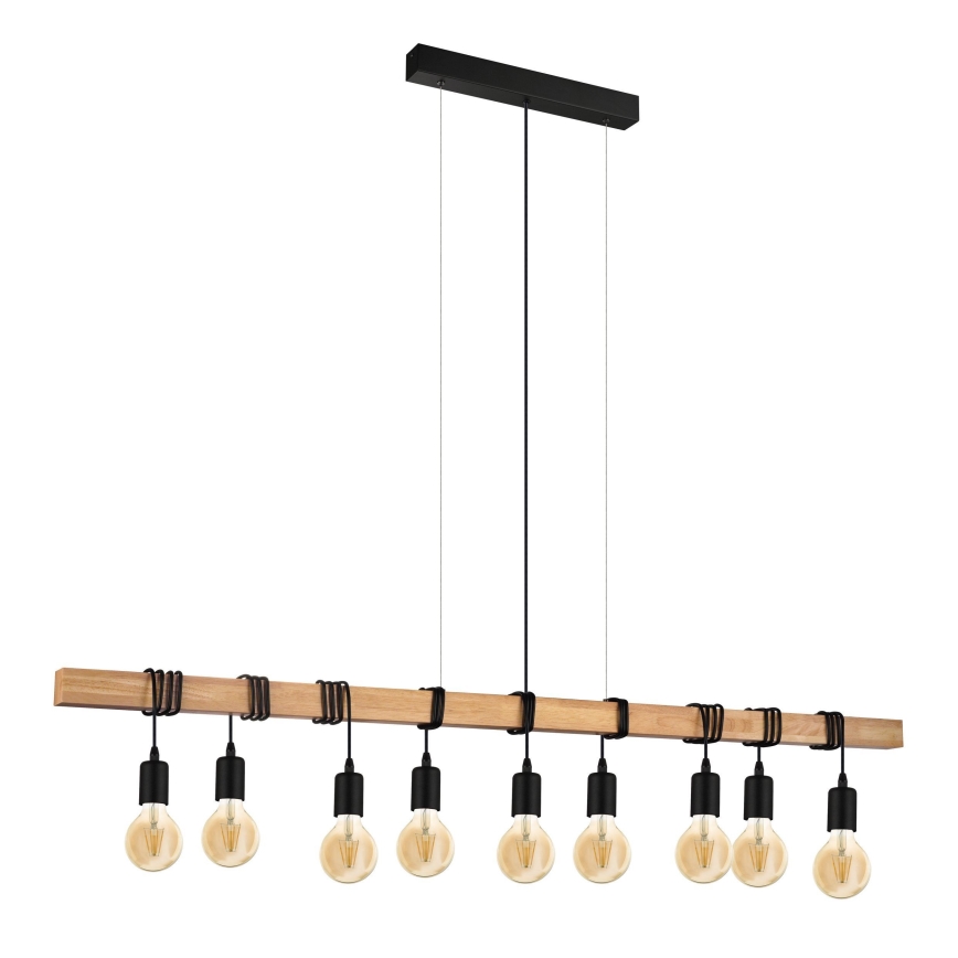 Eglo - Lampadario a sospensione con filo TOWNSHEND 9xE27/60W/230V - FSC certificato