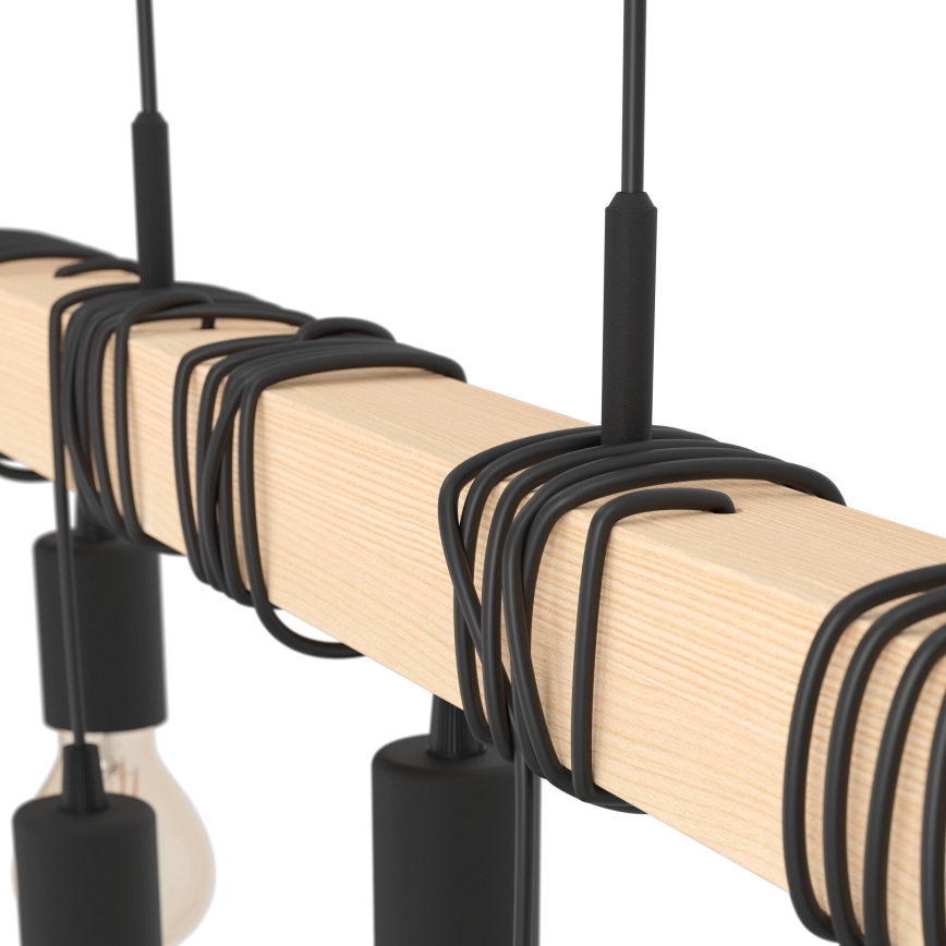 Eglo - Lampadario a sospensione con filo TOWNSHEND 9xE27/60W/230V - FSC certificato