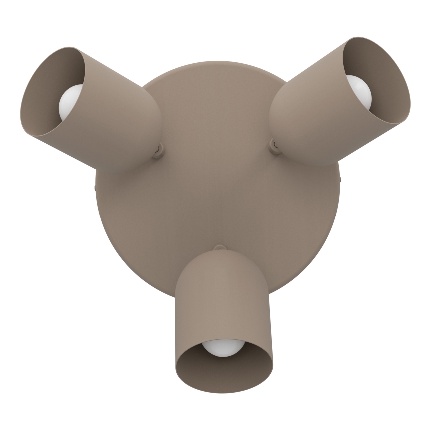 Eglo - Faretto 3xE14/40W/230V diam. 25 cm beige