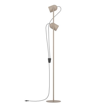 Eglo - Lampada da terra 2xE14/8W/230V beige