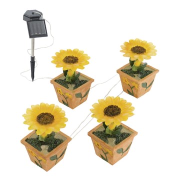 EGLO 47125 - Lampada solare da giardino GIRASOLE 4xLED/0,015W