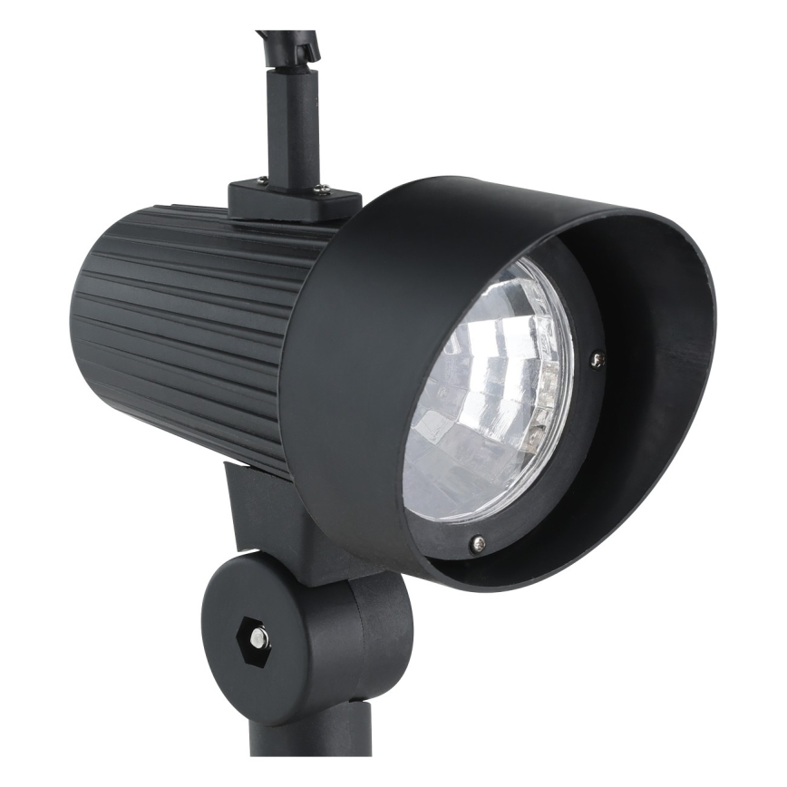 Eglo - Set da 3 lampade solari a LED con sensore LED/200 mAh IP44 nere