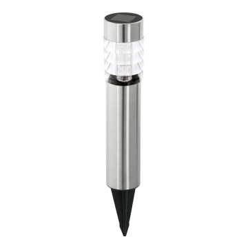 Eglo 48581 - Lampada solare con LED sensore/0,06W/1,2V 100 mAh IP44 cromo opaco