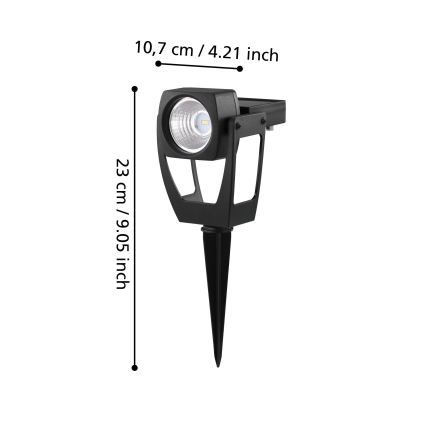 Eglo 48719 - LED Solare per riflettore SOLAR 1xLED/0,1W/3,2V IP44