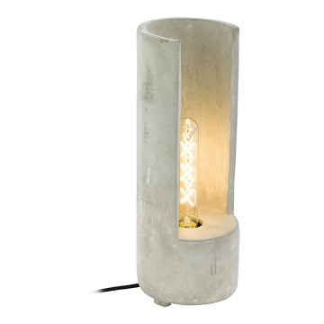 Eglo 49112 - Lampada da tavolo LYNTON 1xE27/60W/230V calcestruzzo