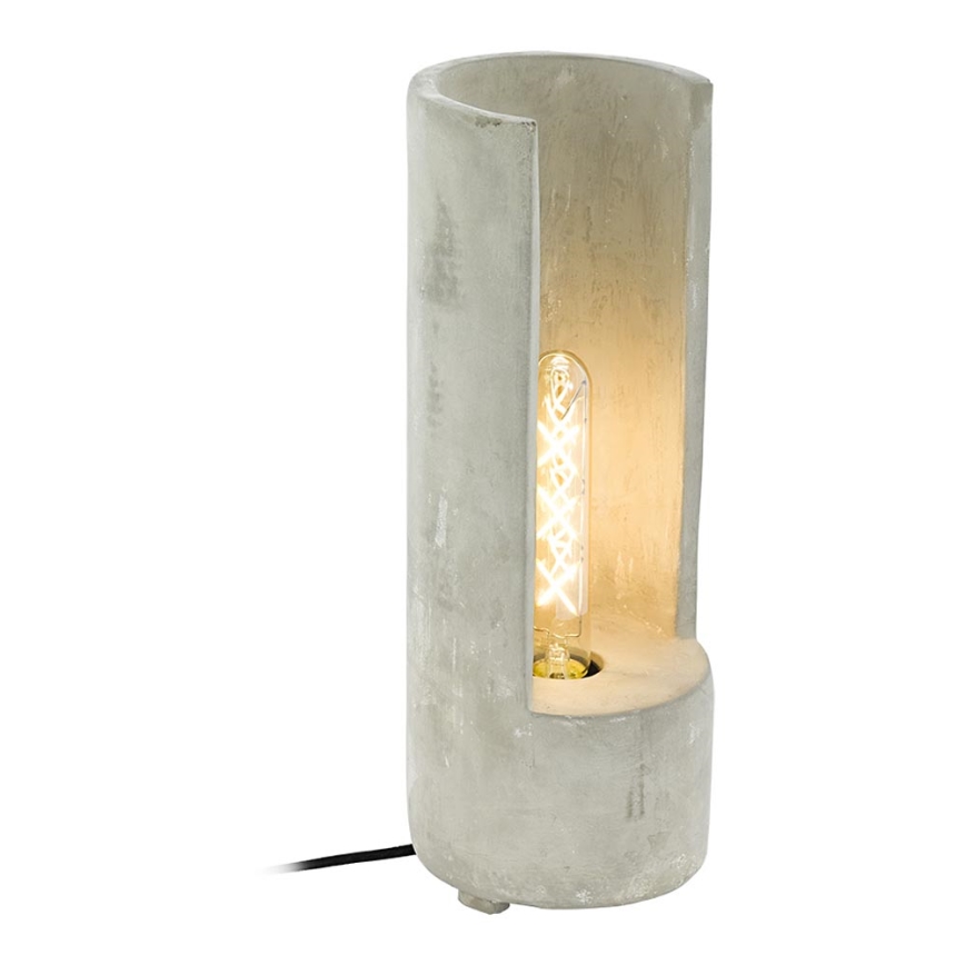 Eglo 49112 - Lampada da tavolo LYNTON 1xE27/60W/230V calcestruzzo