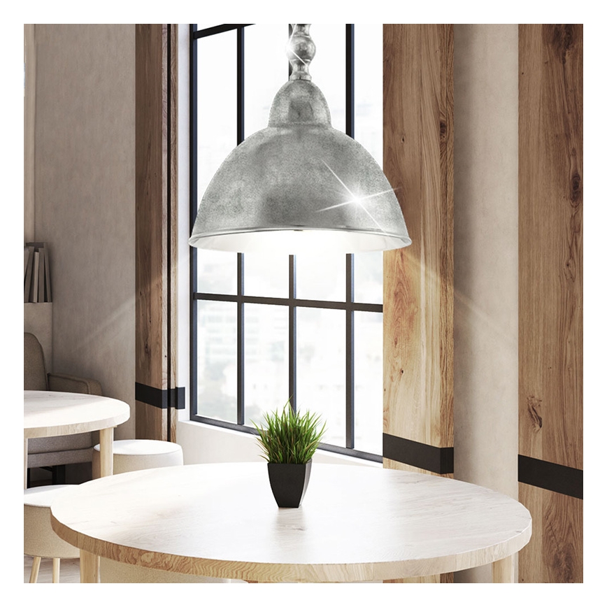 Eglo 49183 - Lampadario EASINGTON 1xE27/60W/230V