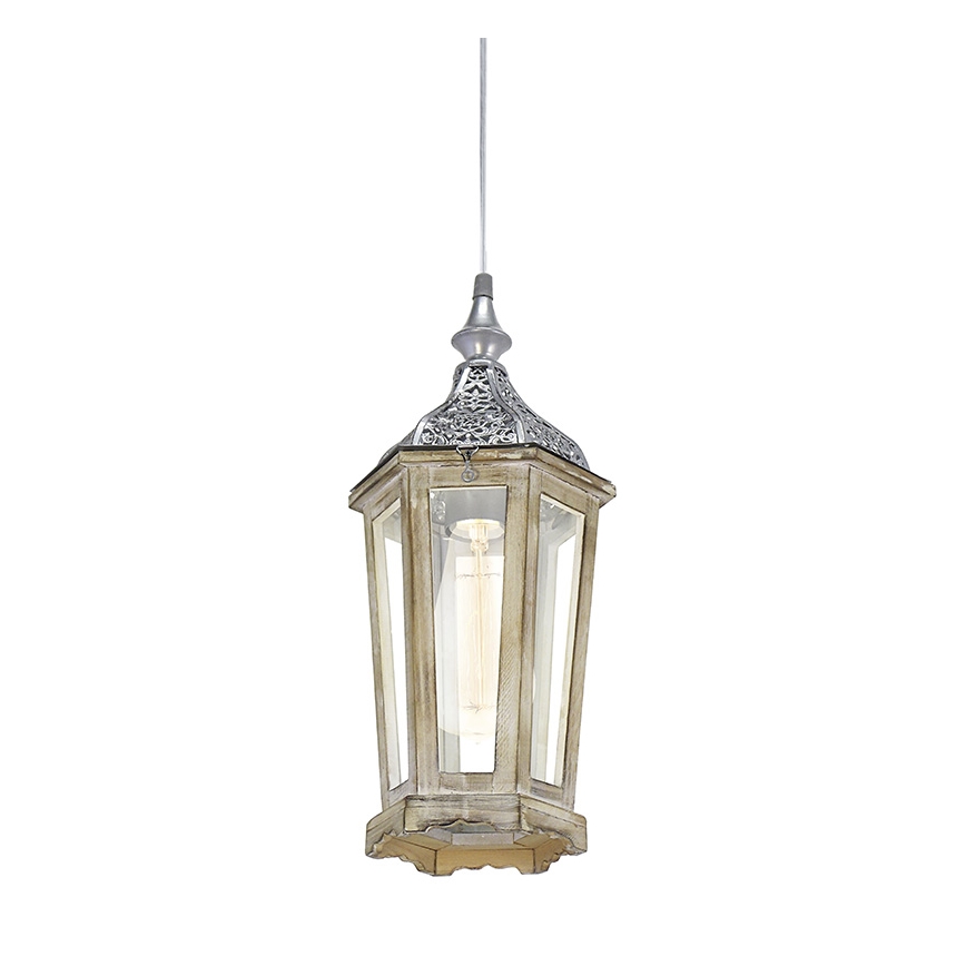 Eglo 49206 - Lampadario KINGHORN 1xE27/42W/230V