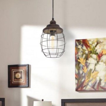 Eglo 49219 - Lampadario BAMPTON 1xE27/60W/230V