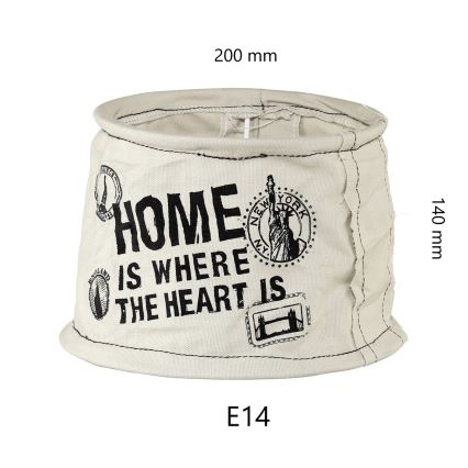 Eglo 49442 - Paralume VINTAGE a sacco home E14 Ø 20 cm