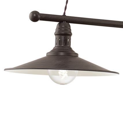 Eglo 49457 - Lampadario a sospensione con cavo STOCKBURY 2xE27/60W/230V