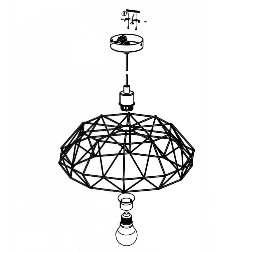 Eglo - Lampadario 1xE27/60W/230V
