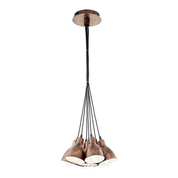 Eglo 49494 - Lampadario PRIDDY 1 7xE27/60W/230V
