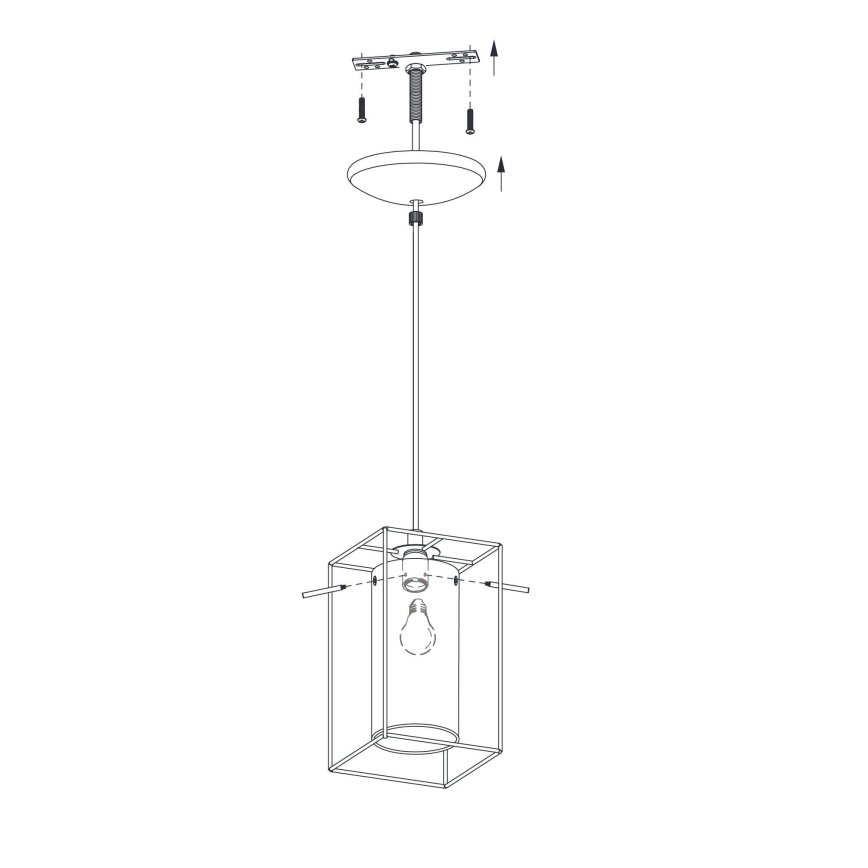 Eglo - Lampadario 1xE27/60W/230V