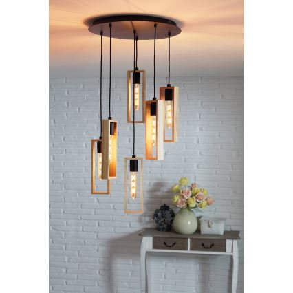 Eglo - Lampadario a sospensione con filo 6xE27/60W/230V