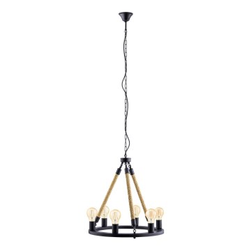 Eglo 49694 - Lampadario a catena FINDLAY 6xE27/60W