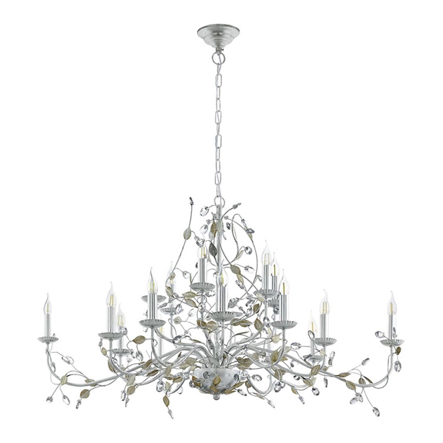 Eglo 49828 - Lampadario a sospensione con catena FLITWICK 1 15xE14/40W/230V