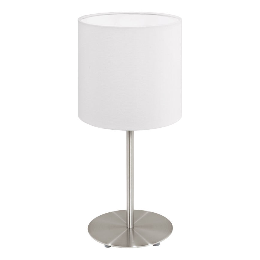 Eglo 54744 - Lampada da tavolo ANADIA 1xE14/40W/230V bianco/cromo opaco