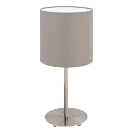 Eglo 54745 - Lampada da tavolo ANADIA 1xE14/40W/230V taupe/cromo opaco