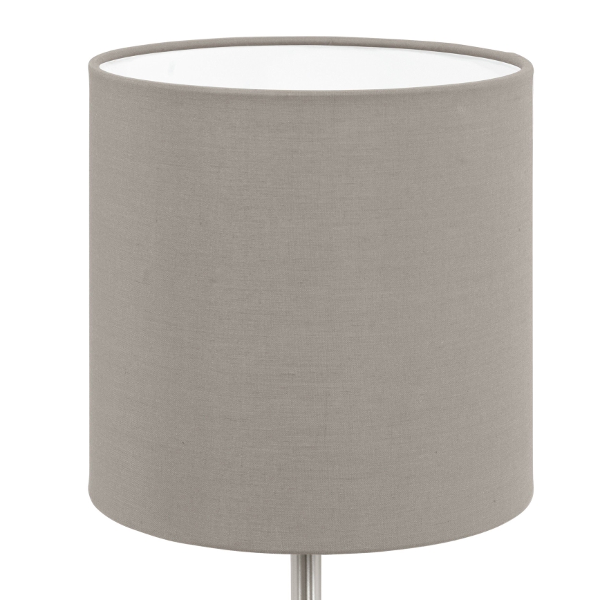Eglo 54745 - Lampada da tavolo ANADIA 1xE14/40W/230V taupe/cromo opaco