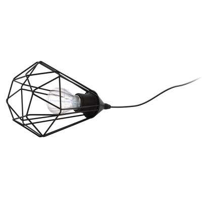 Eglo 54889 - LED Luce da tavolo con presa 1xE27/4W/230V 3000K nero