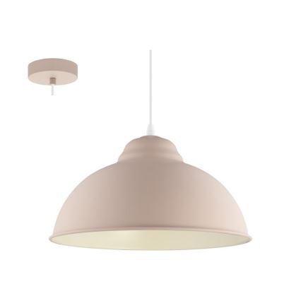 Eglo 54964 - Lampadario a sospensione con filo TRURO-P 1xE27/60W/230V rosa