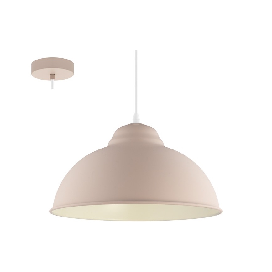 Eglo 54964 - Lampadario a sospensione con filo TRURO-P 1xE27/60W/230V rosa