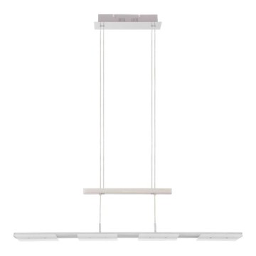 Eglo 54992 - Lampadario dimmerabile a sospensione su cavo, 4 x LED da 4,5 W (230 V), cromo opaco