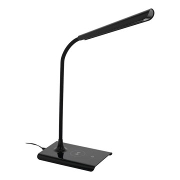 Eglo 55122 - Lampada da tavolo LED dimmerabile con ricarica wireless LED/5,5W/230V nera