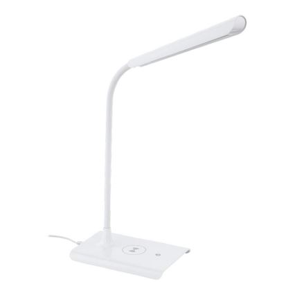 Eglo 55123 - Lampada da tavolo dimmerabile a LED con ricarica wireless LED/5,5W/230V bianca