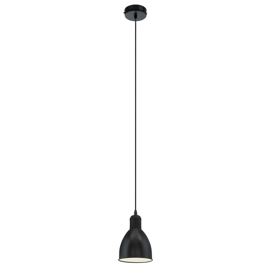 Eglo 55243 - Lampada a sospensione PRIDDY su cavo 1xE27/60W/230V, nera